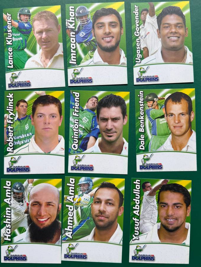 Cricket Cards - Rare Set of 17 Nashua Dolphins Cricket Cards