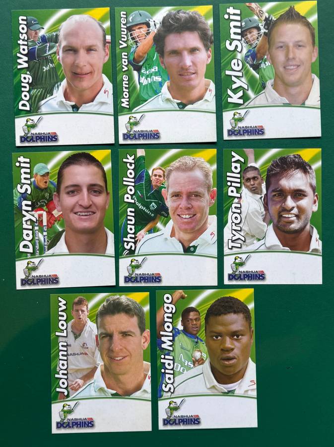 Cricket Cards - Rare Set of 17 Nashua Dolphins Cricket Cards
