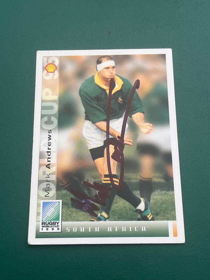 Rugby Card - *SIGNED* Mark Andrews 1995 Sports Deck Rugby Card