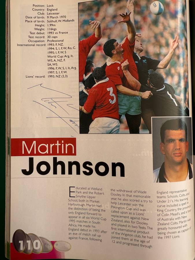 Rugby - *SIGNED* SARFUS Official Guide to the 1997 Lions Tour of South-Africa