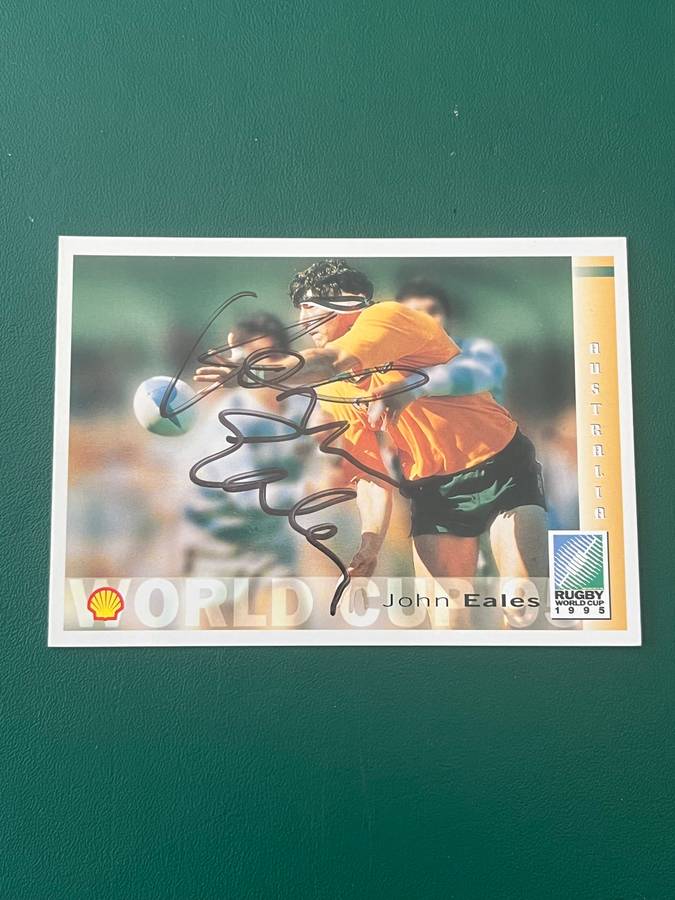 Rugby Card - *SIGNED* John Eales 1995 Sports Deck Rugby Card