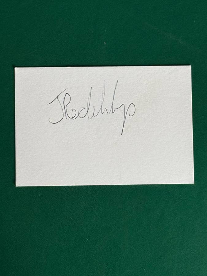 Rugby Autograph - Julian Redelinghuys (Springbok Nr866)