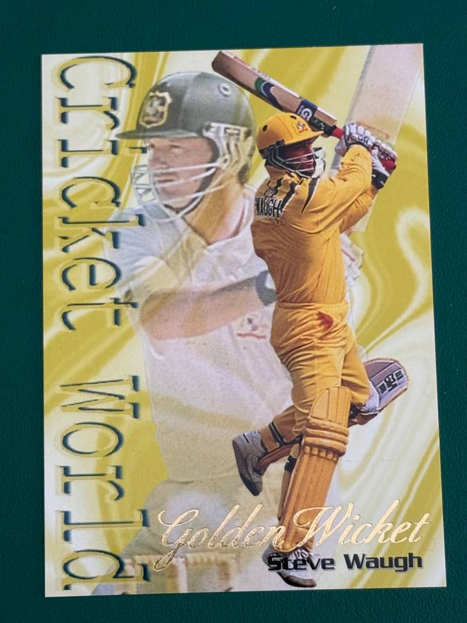 Cricket Card - Steve Waugh 1996 Sports Deck Golden Wicket Cricket Card