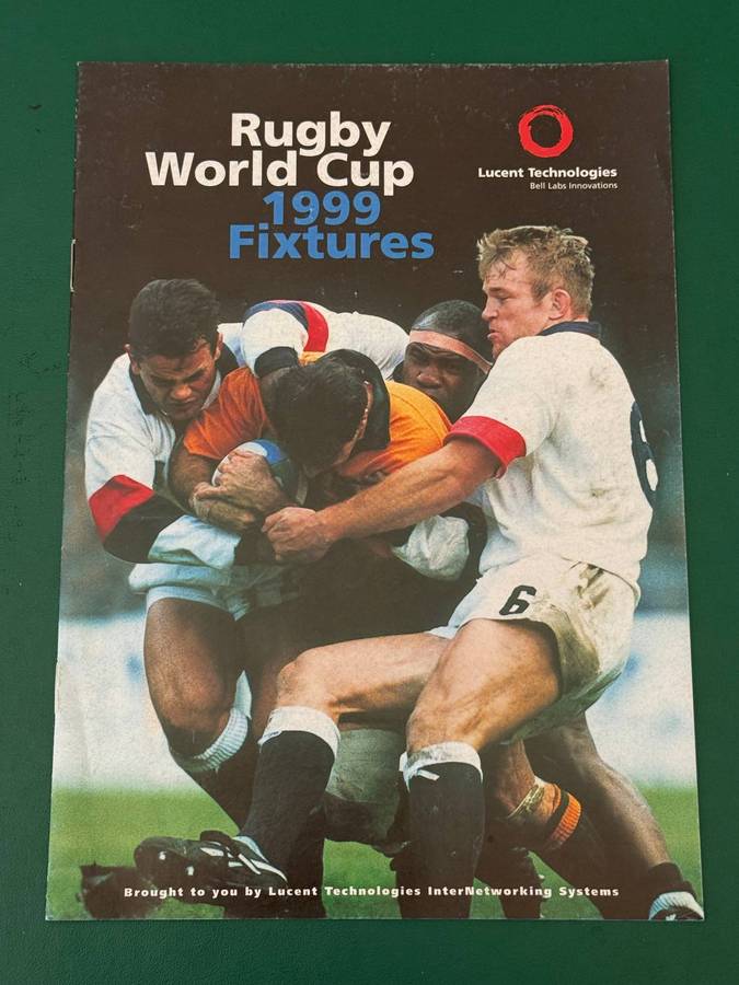 Rugby Itinerary - Rugby World Cup 1999 issued by Lucent Technologies