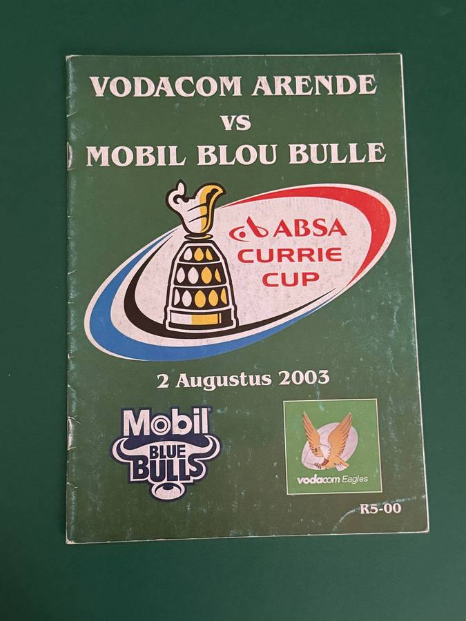 Rugby Programmes - 6 (Six) * Rugby Programme Package (2001-2003)