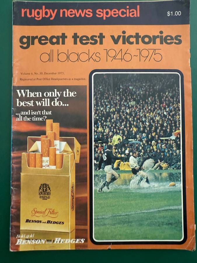 Rugby Supplement - Great Test Victories: All Blacks 1946-1975