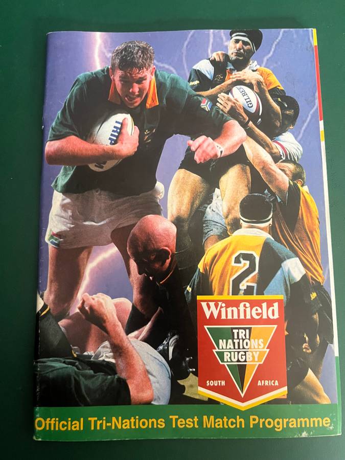 Rugby Programme - South-Africa vs Australia 22/08/1998