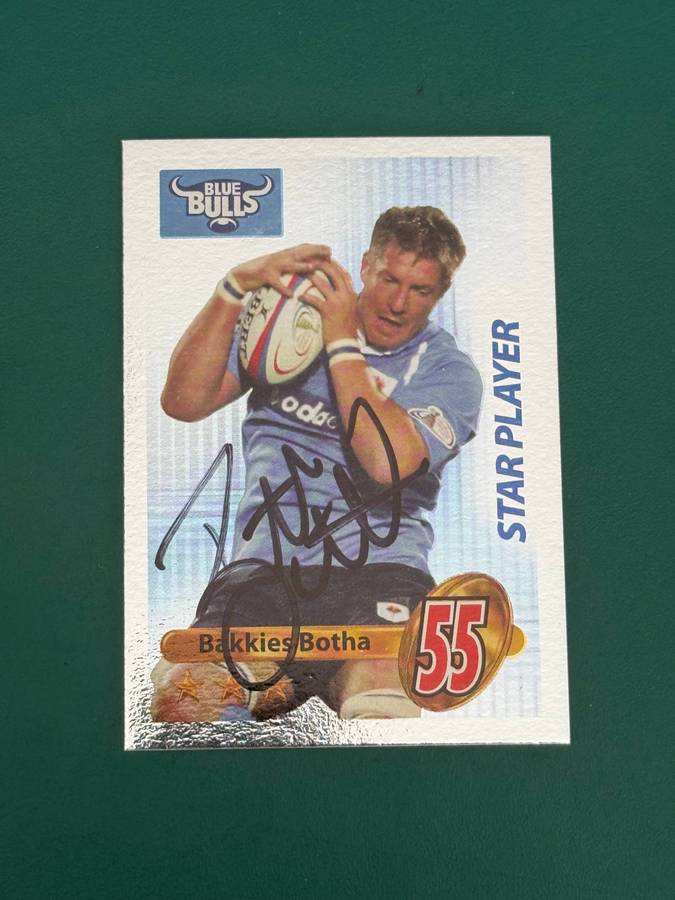 Rugby Card - *SIGNED* Bakkies Botha 2009 Big Ball Rugby Card Rugby Card