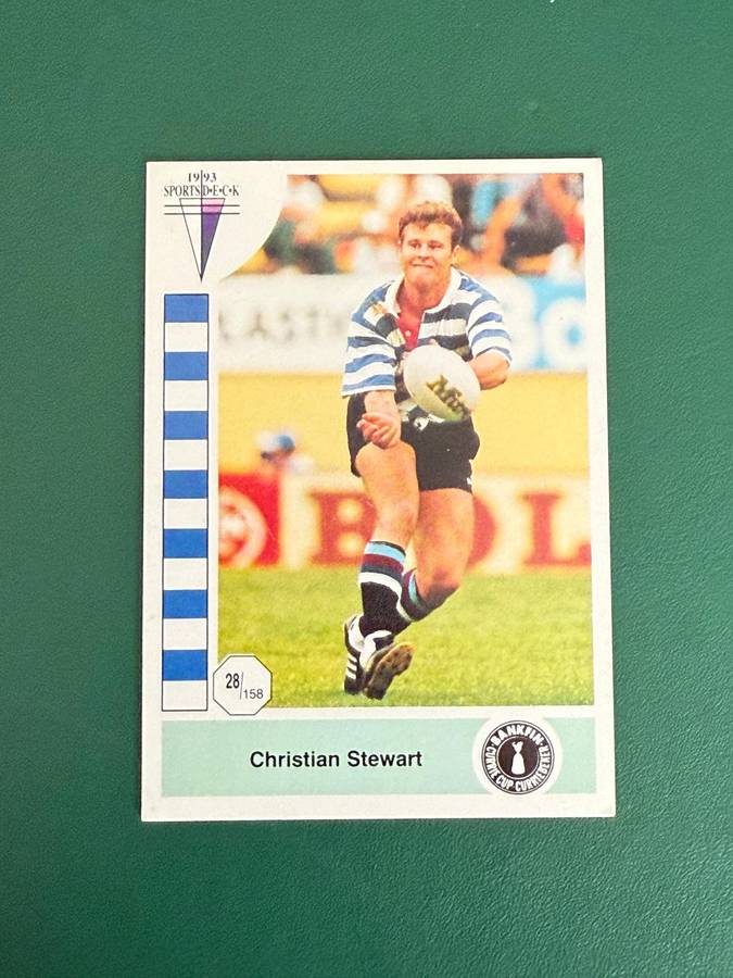 Rugby Card - Christian Stewart 1993 Sports Deck Rugby Card