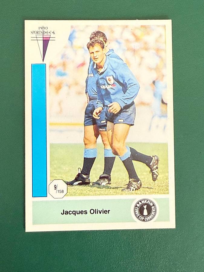 Rugby Card - Jacques Olivier 1993 Sports Deck Rugby Card