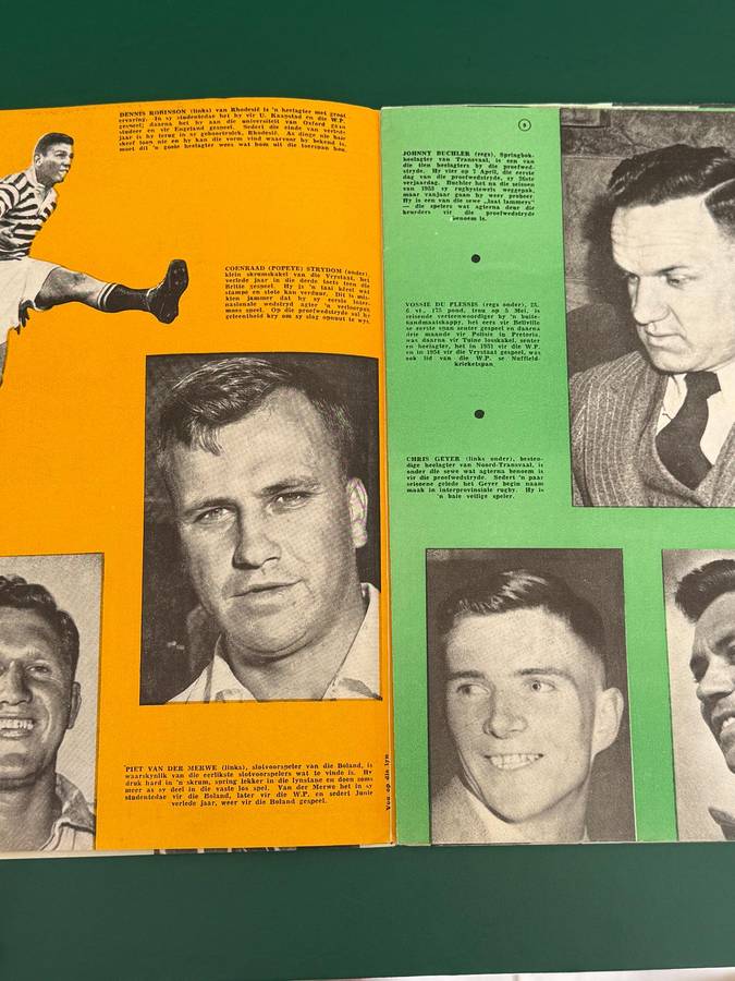 Rugby Programme - Springbok Trials for tour to Australia and New Zealand 1956 (7-14 April 1956)