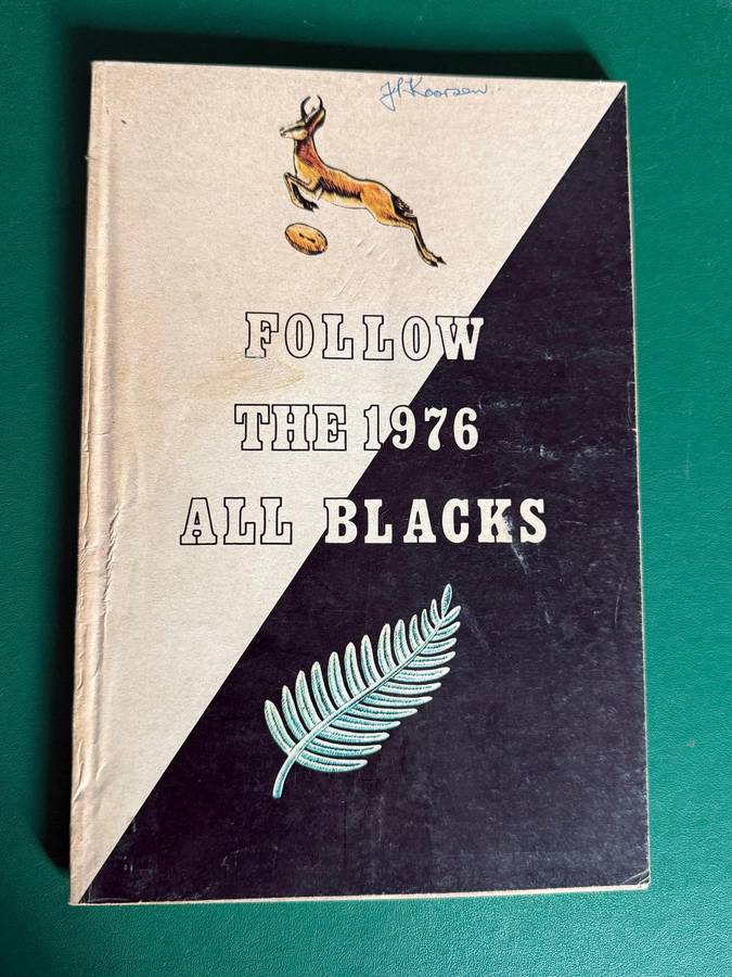Rugby Booklet - Follow the All Blacks 1976