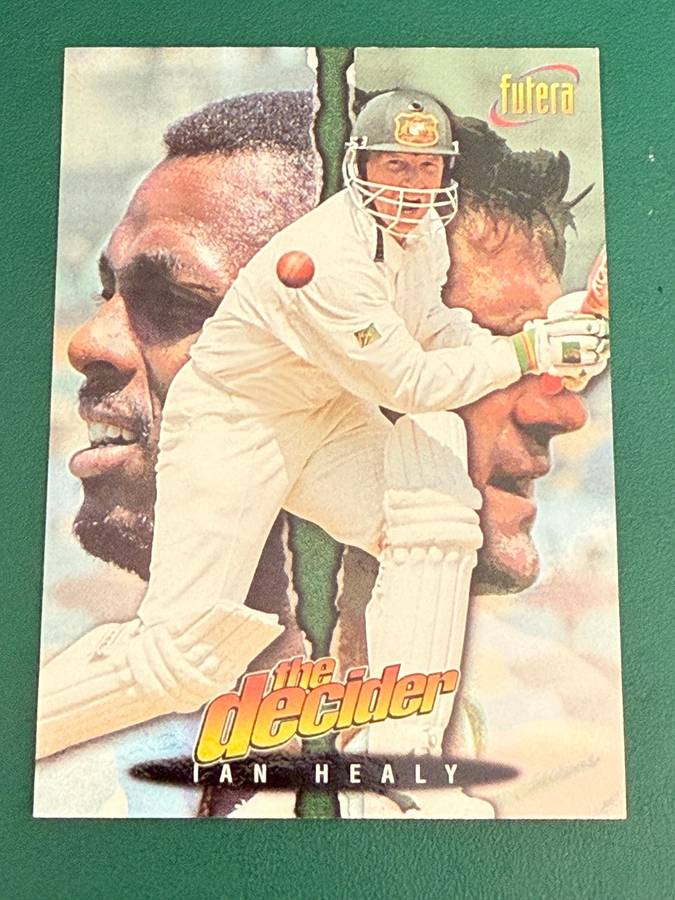 Cricket Card - Ian Healy (Nr10) 1996 Futera Cricket Card
