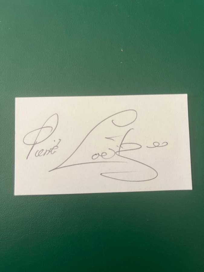 Boxing Signature - Pierre Coetzer