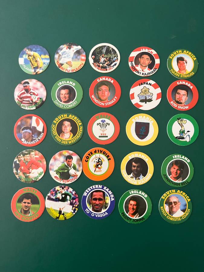 Rugby - 25 * Arlenco 1995 Rugby World Cup Tazos/Slammas
