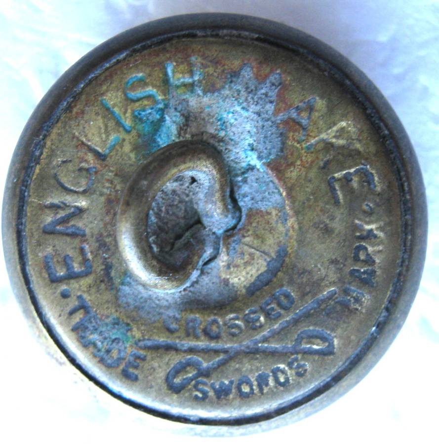 BOER WAR ERA ZAR POLICE BUTTON 24MM WIDE IN GOOD CONDITION