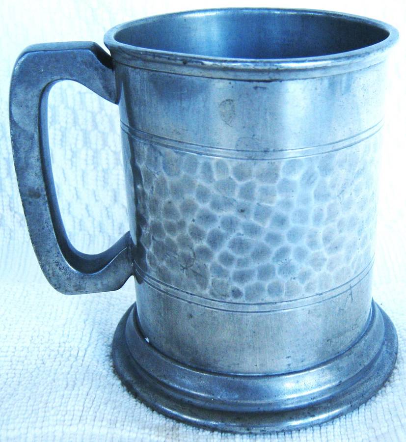 VINTAGE 1956 BLACKPOOL AND FYLDE MOTOR CLUB COAST TO COAST RALLY THIRD PRIZE, 1/2 PINT PEWTER MUG