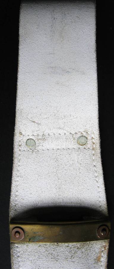 MILITARY SCABBARD FOR A CEREMONIAL DAGGER/BAYONET  MADE OF LEATHER 36 x 7 CM AND 20 CM BLADE LENGTH