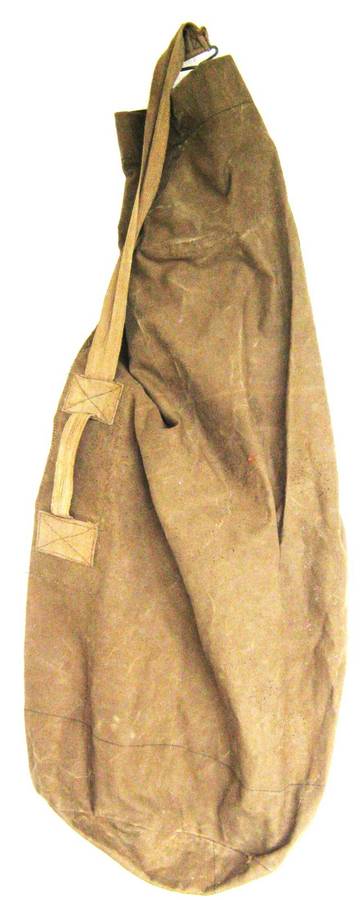 SADF 74 PATTERN CANVAS KIT BAG/BALSAK WITH PADLOCK CLIP IN GOOD CONDITION