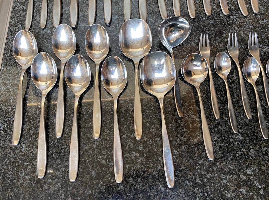 WMF Cromargan Lot 2, 40 pieces: Spoon, knife, fork, salat,ect,Germany