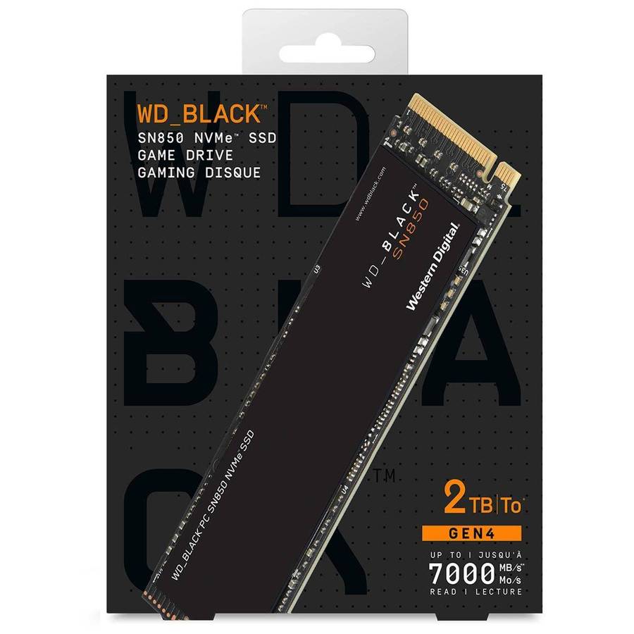WD_BLACK 2TB SN850 NVMe Internal Gaming SSD - Gen4 PCIe, M.2 2280
