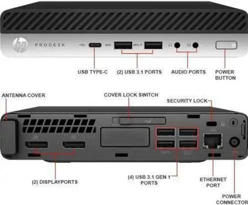 HP ProDesk 600 G3 Mini Desktop PC i3-6100 | 8GB | 512GB SSD - Windows 10 Pro