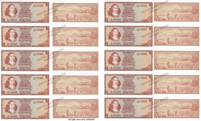 B453 TW de Jongh R1 Notes - 10 in sequence