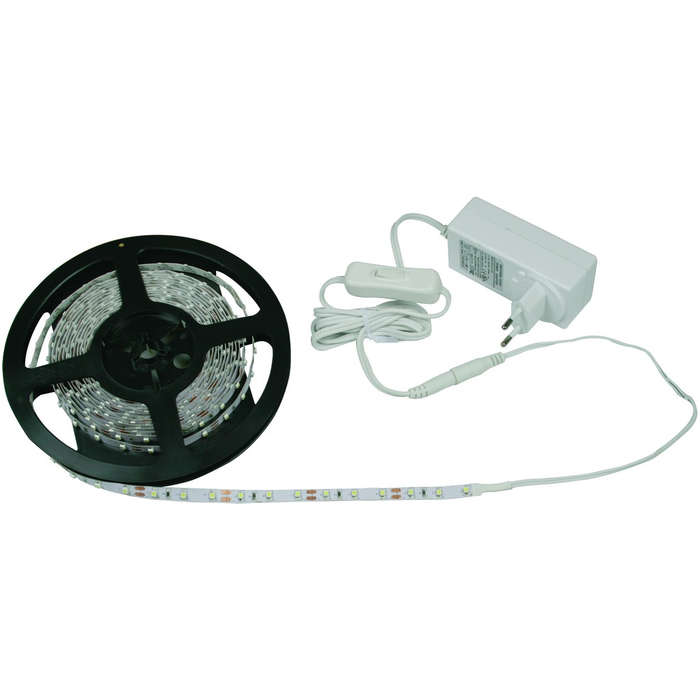 LED Strip Light Kit With On Off Switch. Cool White IP20