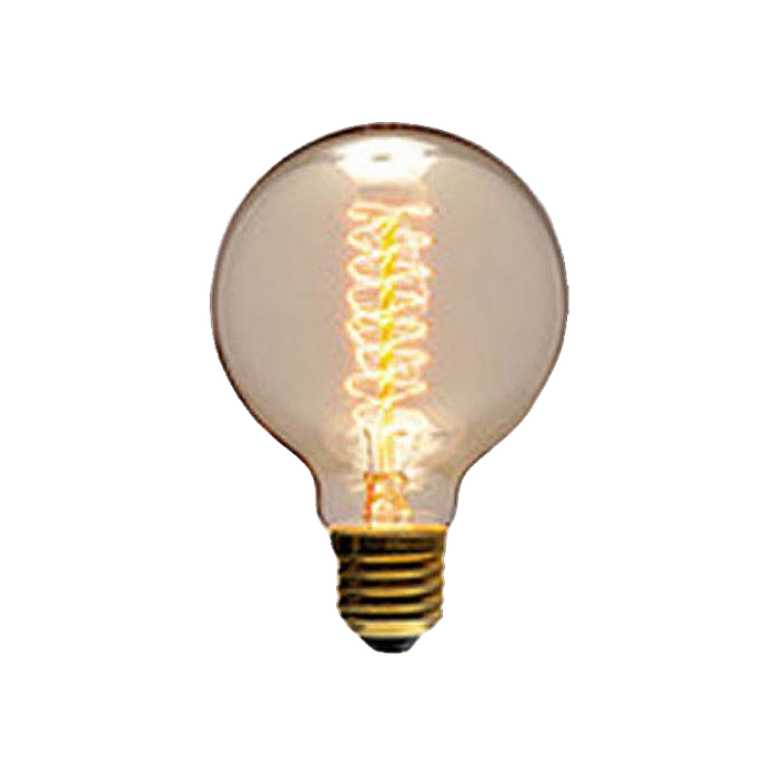 230VAC 2W G125 Spiral LED Lamp Dimmable E27 2200K