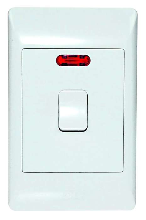 32A DP STOVE ISOLATOR 2X4 + NEONLIGHT