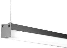230VAC 23W LED Alu Light Cool White C/W Susp. Kit 1200x30x36