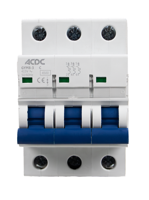 Circuit Breaker 3 Pole C-Curve 4.5KA 20A