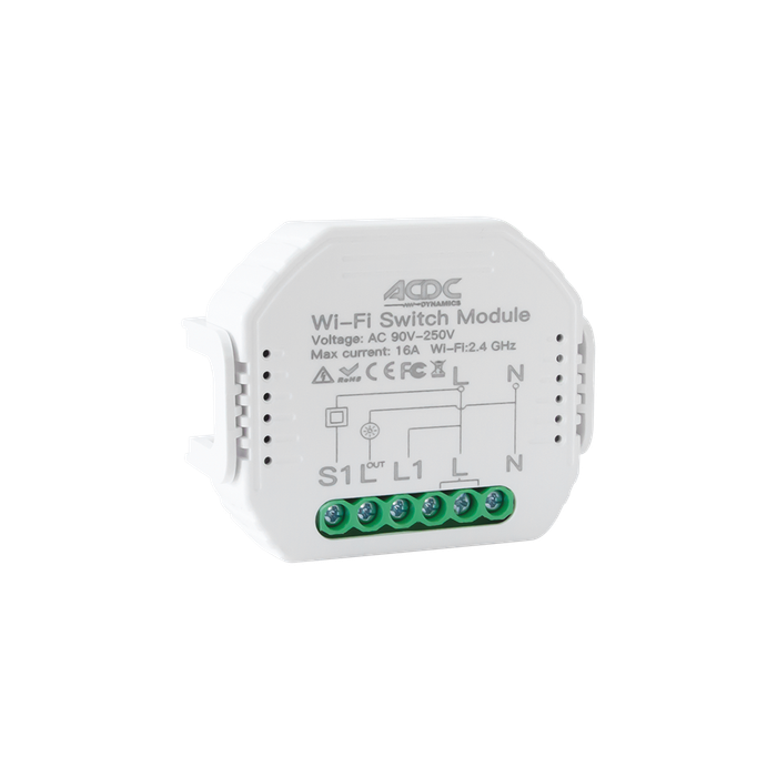 ON/OFF 250W WIFI-RF 1 GANG SMART SWITCH MOD.