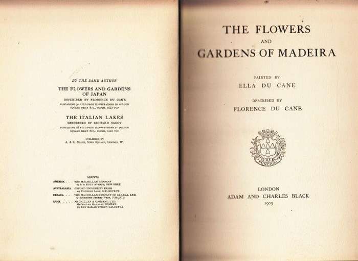 The Flowers and Gardens of Madeira - du Cane, Florence & du Cane, Ella