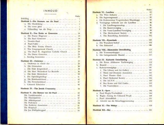 Die Paarl - Sy Ontstaan en Groei 1657-1952 (Pamphlet) - Joubert, W. A. (ed, et al)