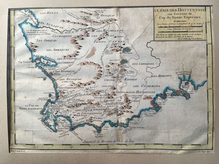 Le Pays des Hottentots aux Environs du Cap de Bonne Esperance - Bellin, Jacques Nicolas