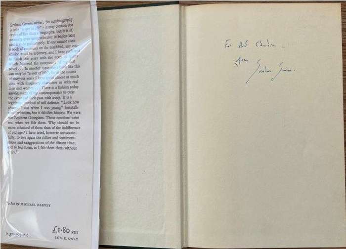 A Sort of Life (Inscribed 1st Edition) - Greene, Graham