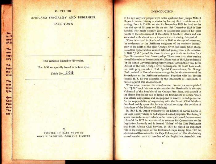Reminiscences of Life in South Africa from 1846 to the Present Day (Africana Collectanea X)
