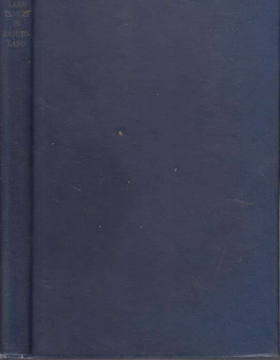 Land Tenure in Basutoland (Hardcover) - Sheddick, Vernon