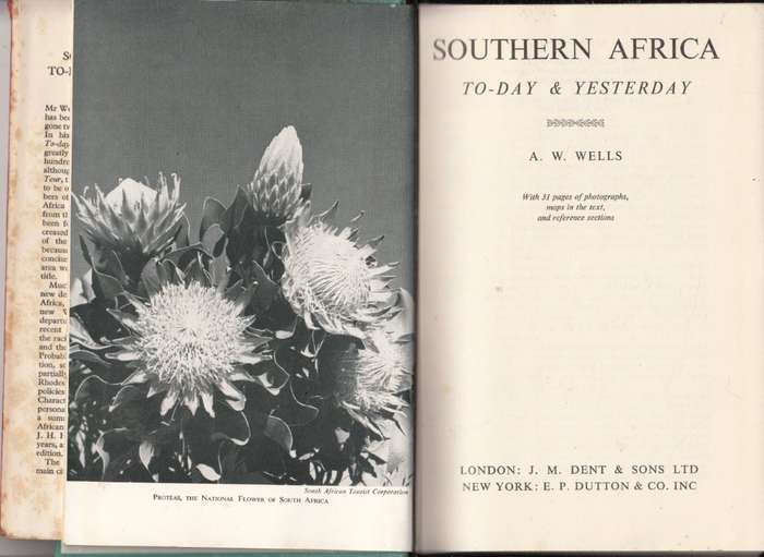 Southern Africa : To-Day and Yesterday (Hardcover) - Wells, A. W.