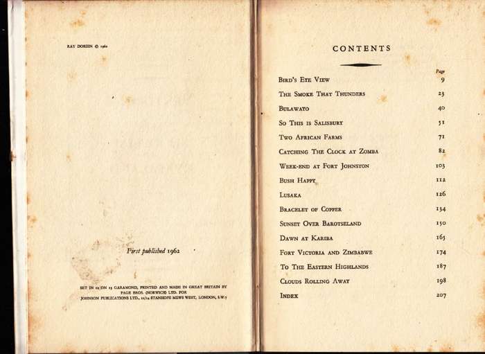 Venturing to the Rhodesias and Nyasaland (Hardcover) - Dorien, Ray