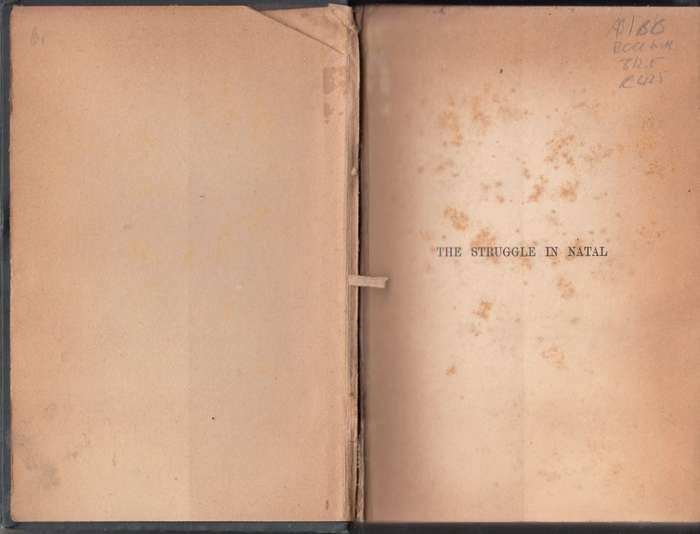 Words by an Eyewitness  - The Struggle in Natal (1901, Hardcover) - Linesman