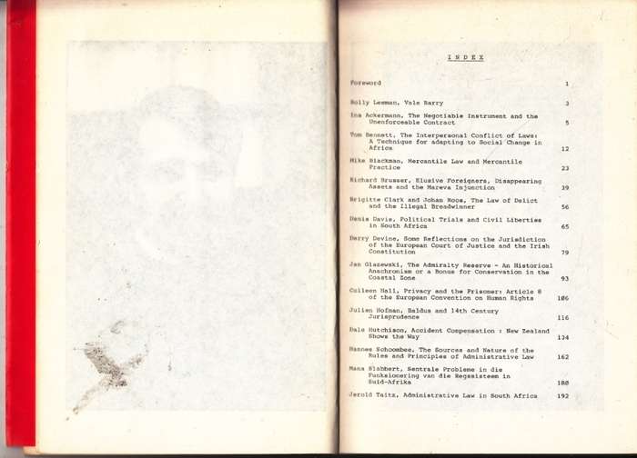 Liber Amicorum in Honour of W. H. B. Dean - Various Authros
