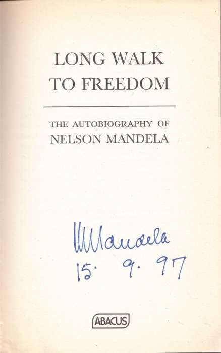 Long Walk To Freedom (Signed softcover) - Mandela, Nelson