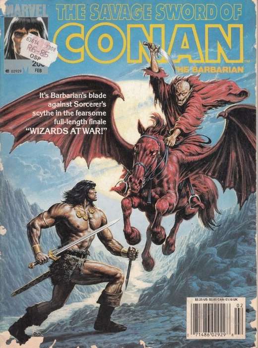 The Savage Sword of Conan the Barbarian - Volume No 200 Feb 1993 - DeFalco, Tom