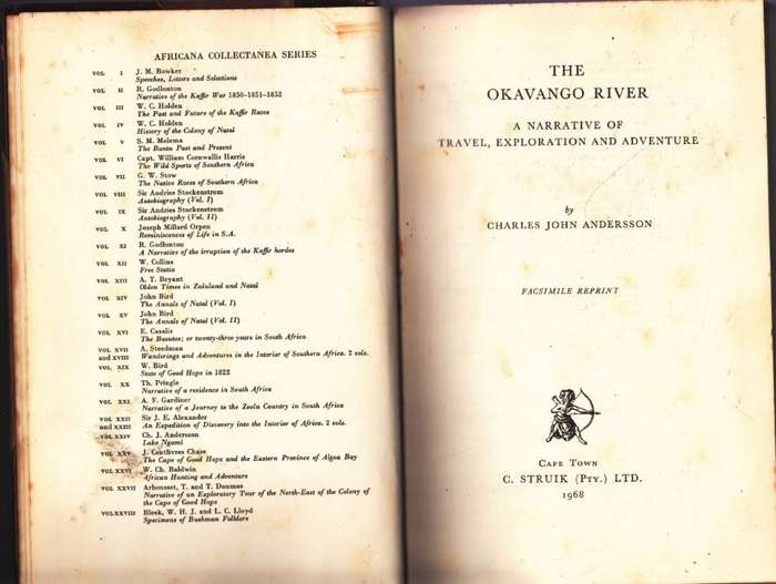The Okavango River: A Narrative of Travel, Exploration and Adventure (Africana Collectanea series)