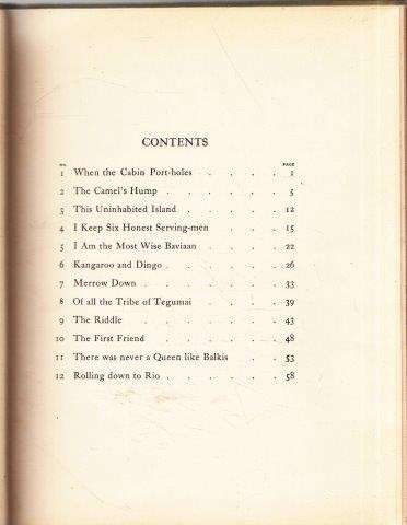 The Just So Song Book Being the Songs from Rudyard Kipling's Just So Stories - Kipling, Rudyard