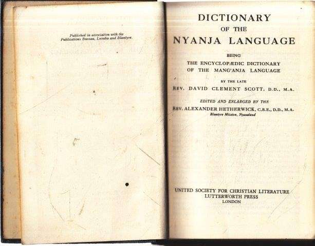 Dictionary of the Nyanja Language (Hardcover) - Scott, Rev. David Clement