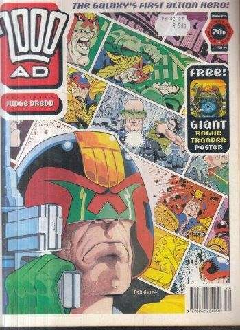 2000AD featuring Judge Dredd Prog 874 - 11 Feb 94 - 2000 AD