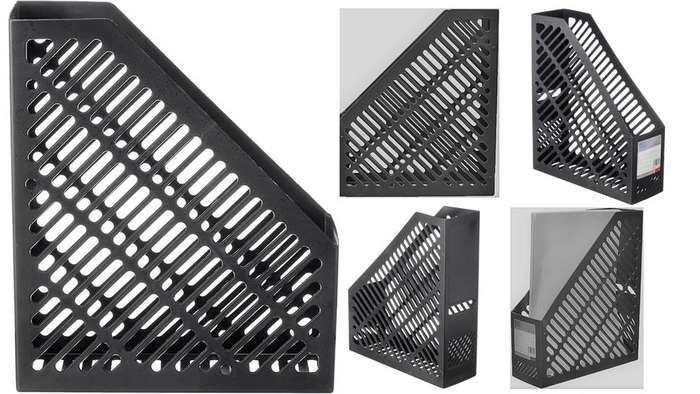 Brainware A4 File or Magazine Holder Black